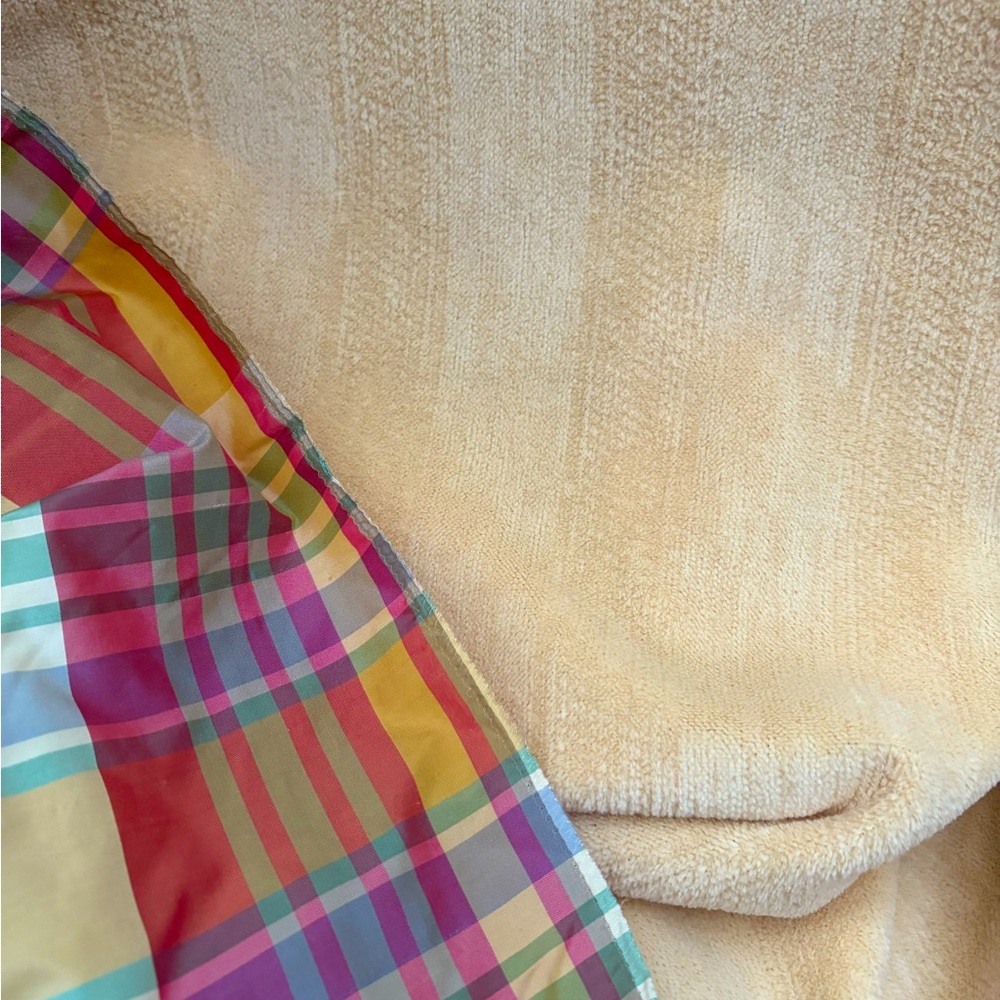 Vintage Kravet Couture Butter Yellow Chenille Fabric 1 yd.